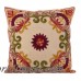 August Grove Baltic Floral Embroidery Motif Cotton Throw Pillow AGGR5264